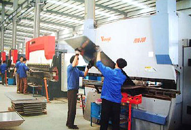 Sheet metal bending area